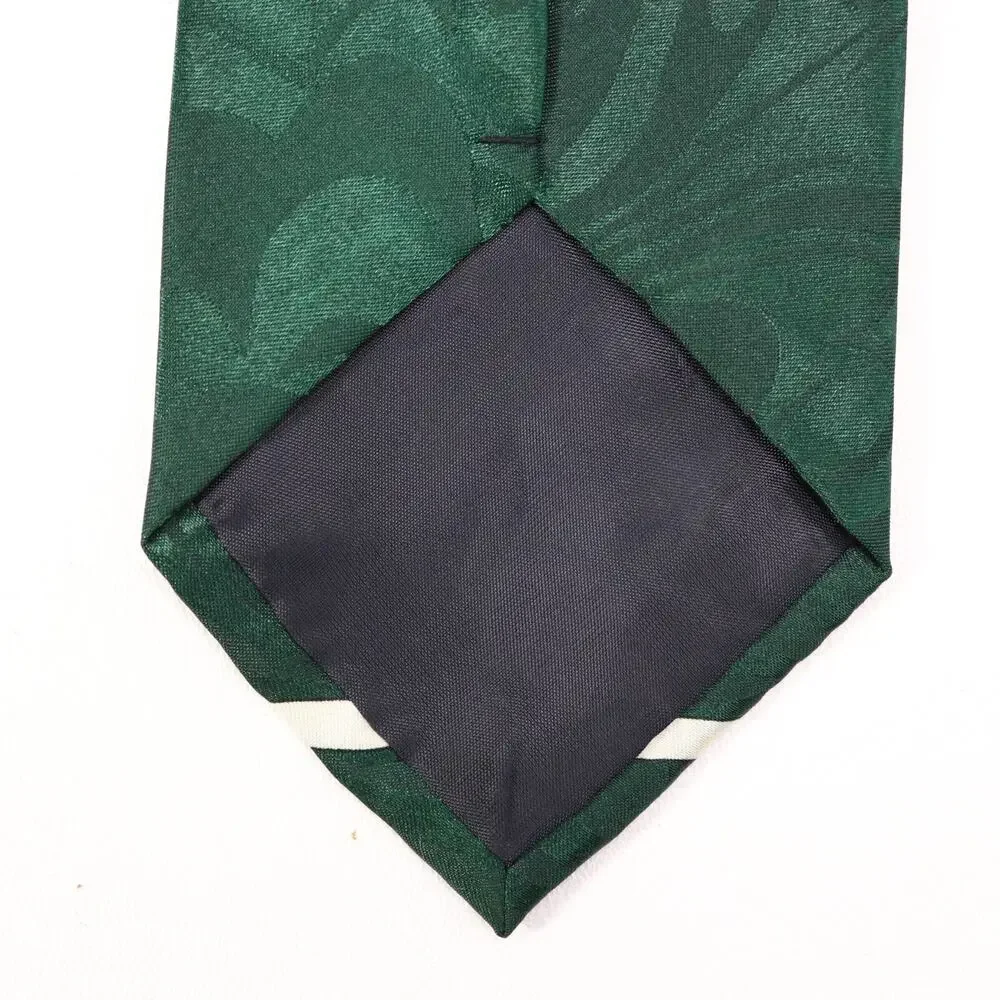 Romario Manzini Tie Mens 60 in Italian Silk Forest Green Statement Wide
